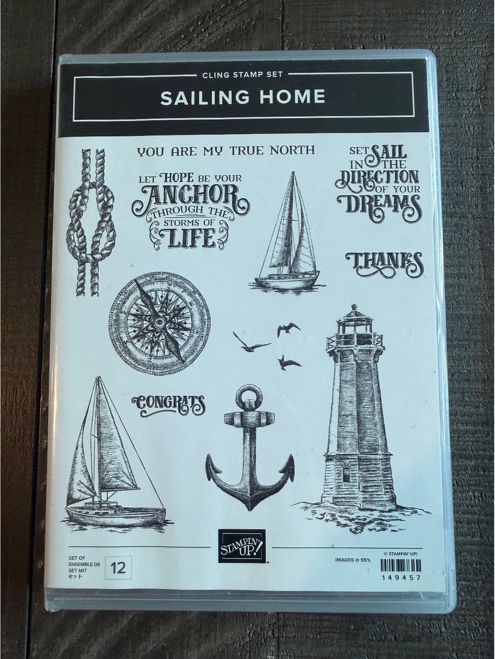 Stampin’ Up Sailing Home stamp set with die cuts